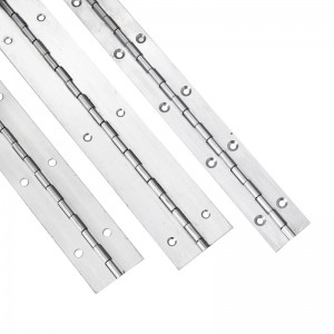 standard size long hinge 201#72‘’*1.5 stainless steel piano hinge  continuous row cabinet piano hinge